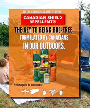 Load image into Gallery viewer, CANADIAN SHIELD MOSQUITO &amp; INSECT REPELLENT | FOR HUNTING, FISHING, CAMPING, FAMILY FUN, AND MORE | 8 HOUR OF PROTECTION | 30% DEET | (170G) AEROSOL - CSA01
